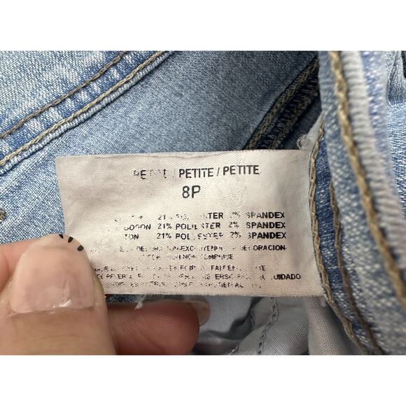 Gloria Vanderbilt Womens Capis Size 8 Petite Denim - Picture 7 of 12